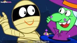 HooplaKidz | Spooky Hickory Dickory Dock | Halloween Song