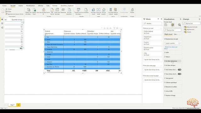 Power BI - Les modifications sur un visuel de type "matrice" смотреть онлайн