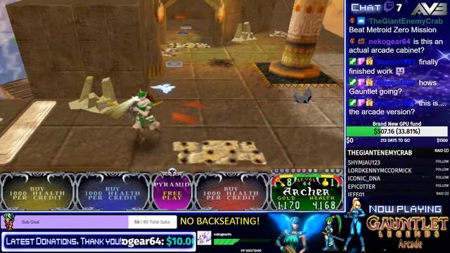 Gauntlet Legends[Arcade] Full Playthrough!(Live Stream Archive) смотреть онлайн