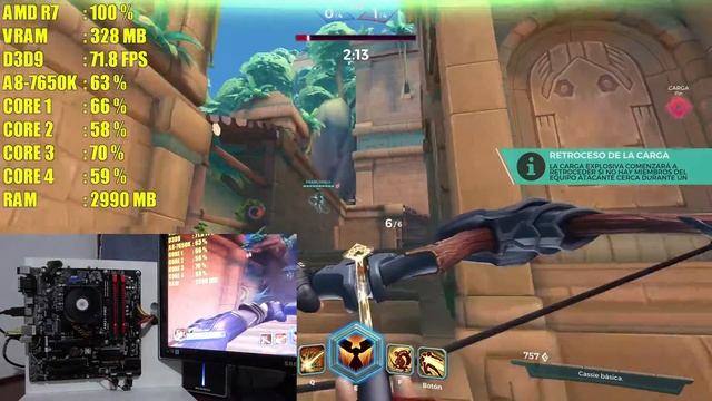 Paladins - AMD APU A8-7650K[GAMEPLAY] смотреть онлайн