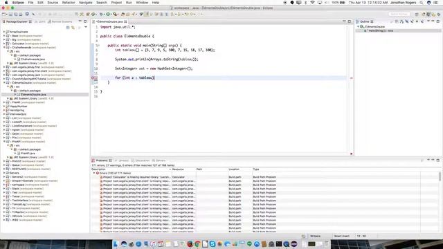 Tutoriel Java - Supprimer des Valeurs Double d'un Tableau avec HashSet смотреть онлайн