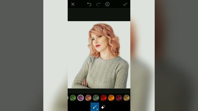 Меняем цвет волос на фото. смотреть онлайн