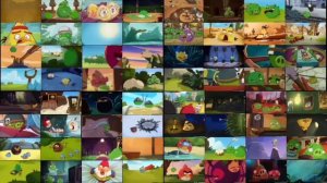 Angry birds toons. 64 серии сразу. Задом наперёд.  Angry birds toons. 64 series at once.