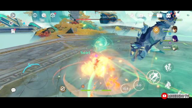 Genshin Impact 4.4 - Lingyuan Boss Fight смотреть онлайн