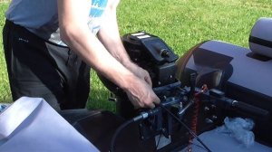 Установка дистанционного  управление на лодку ПВХ.