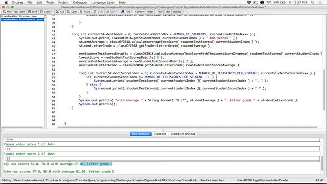 7.9. (Part 3) Grade Book Modification - Java смотреть онлайн