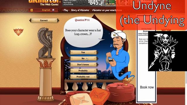Does Akinator know Undertale? смотреть онлайн