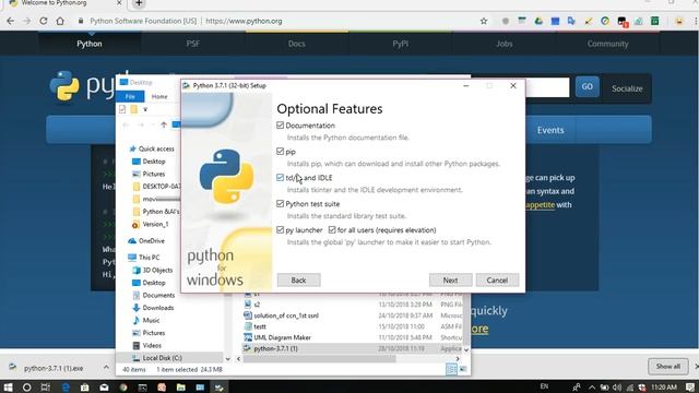 lec#2:- How to download and Install Python 3.7.1 on window7,8 and 10| Latest Version of Python| смотреть онлайн