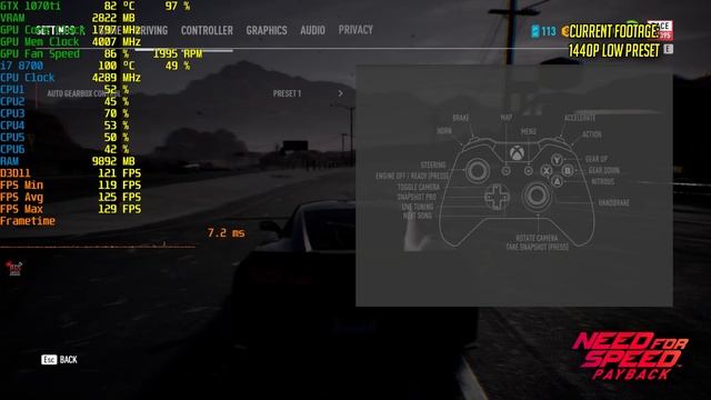 Intel i7 8700 + GTX 1070Ti on NFS Payback! All Preset Settings 1080p, 1440p Benchmark Test! смотреть онлайн