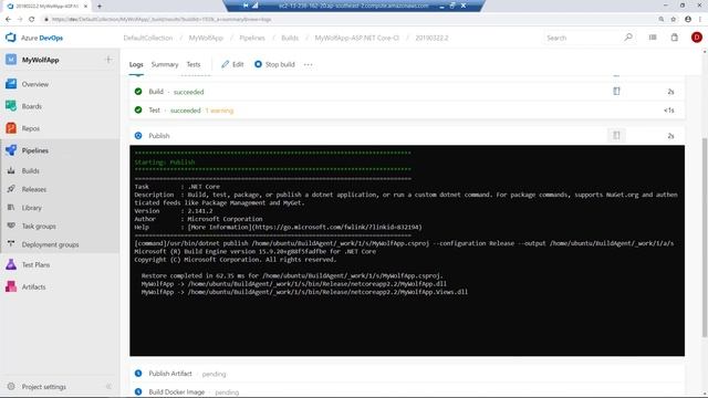 AWS Fargate container deployment with Azure DevOps pipeline смотреть онлайн
