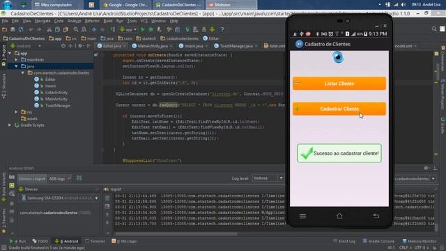 Aplicação em Android com DB SQLite - Demonstração смотреть онлайн