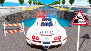 ПРОЕДЕТ ЛИ ПОЛИЦЕЙСКИЙ БУГАТТИ ДПС ОПАСНУЮ ЯМУ С ВОДОЙ В ГТА 5 МОДЫ! ЭКСПЕРИМЕНТЫ В GTA 5!