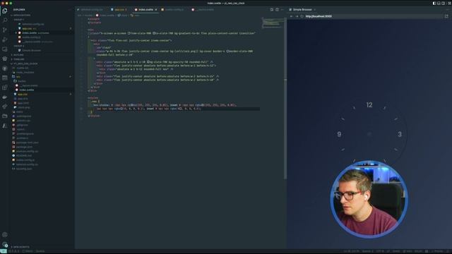 Build an analog neomorphism clock with tailwind css and svelte смотреть онлайн