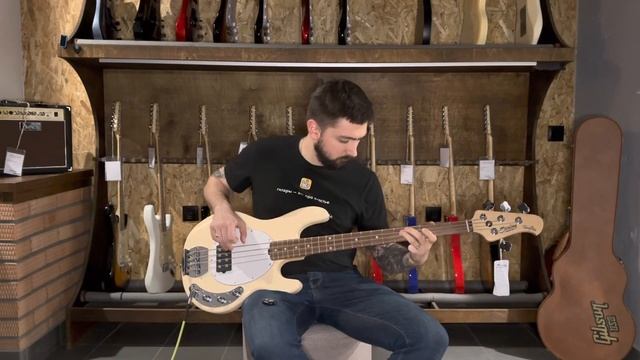 Обзор Бас-гитары Sterling by Music Man S.U.B. StingRay Rosewood FB Bass Vintage Cream | SKIFMUSIC.R смотреть онлайн