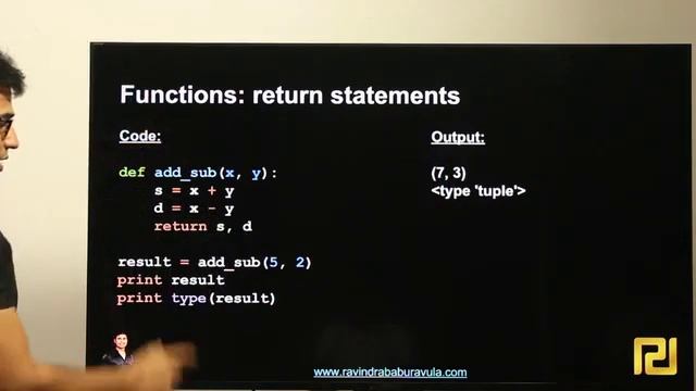 4.12 Python Functions return statement смотреть онлайн