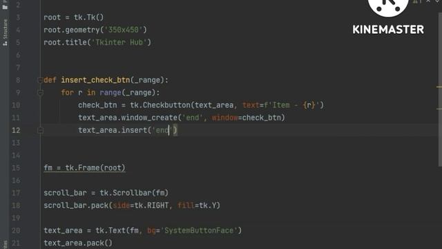 Scrollable Check Buttons In Tkinter | Scrollable List Check Buttons In Tkinter