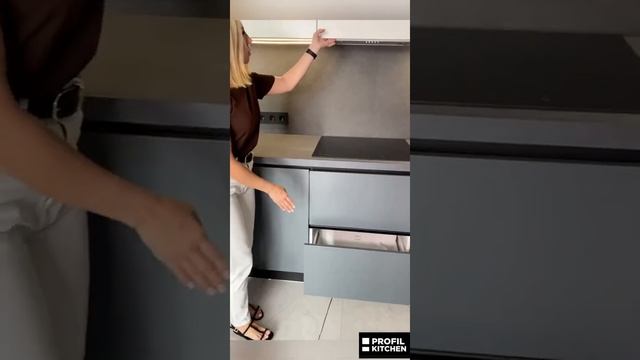 Кухня с ручкой гола - скрытая ручка смотреть онлайн