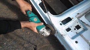 Газель , ремонт сдвижной двери ...