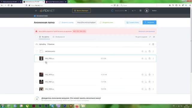 Как передать файлы через файлообменник (сайт Fex.net) смотреть онлайн
