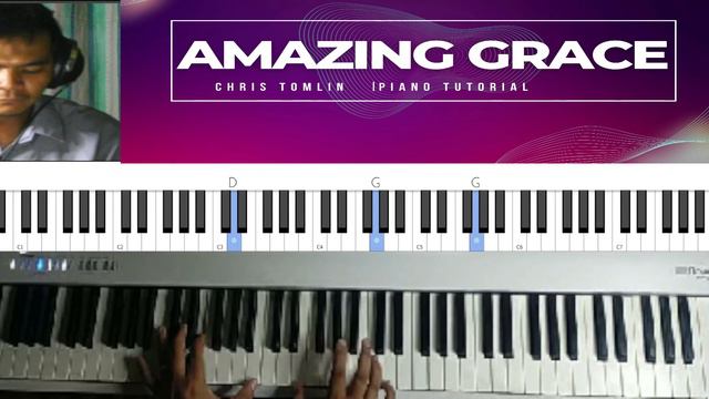AMAZING GRACE/MY CHAINS ARE GONE PIANO TUTORIAL смотреть онлайн