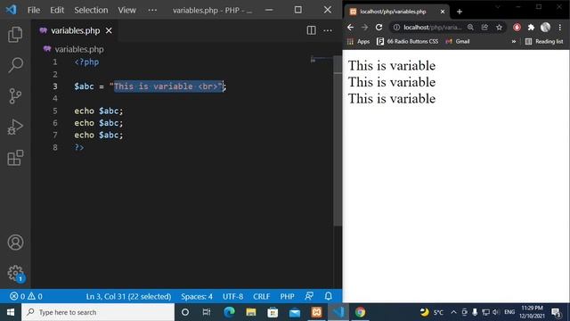 PHP Class 06 - Variables смотреть онлайн