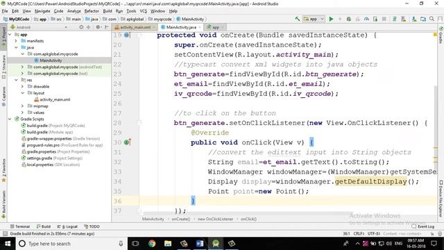 Generate QR Code (like paytm) in Android Studio смотреть онлайн