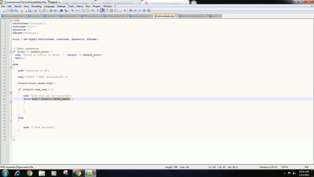 Retrieve Data from MySQL into a web page using PHP смотреть онлайн
