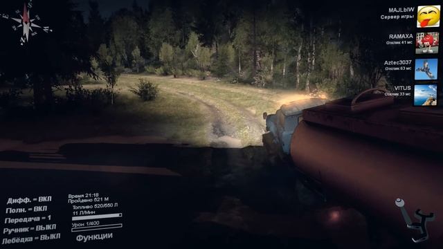 SpinTires - карта "B-1" пройдено #13 смотреть онлайн