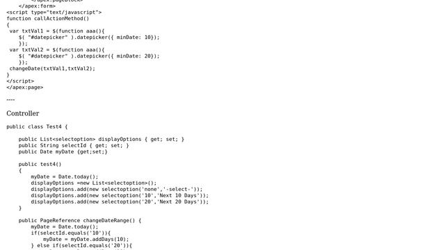 Salesforce: Vf Page Using datepicker JS calender смотреть онлайн