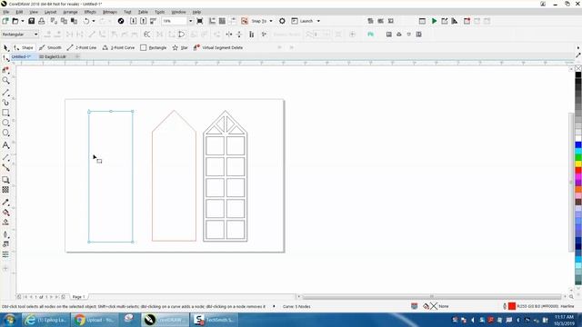 Corel Draw Tips & Tricks Draw this Window with a even triangle on top смотреть онлайн