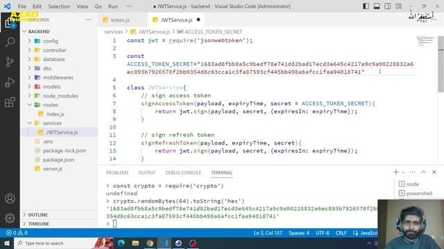 JWT Service | Mern Stack | Class 16 | Azadchaiwala смотреть онлайн