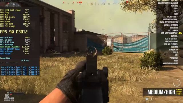 intel i3 10100f | GTX 1660 test in 24 games | 1080p смотреть онлайн