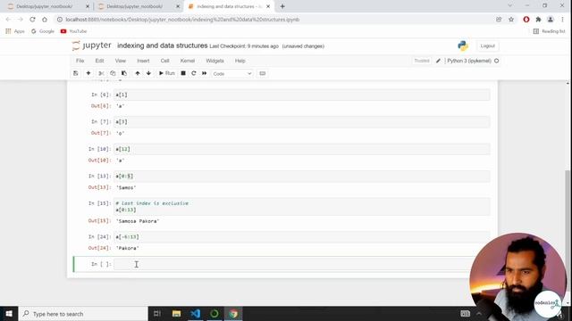 04- Indexing in python [ ] (Day-3) | jupyter notebook #baba_aammar смотреть онлайн