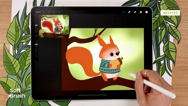 How To Draw A Squirrel • Procreate Illustration Tutorial • Draw With Me смотреть онлайн