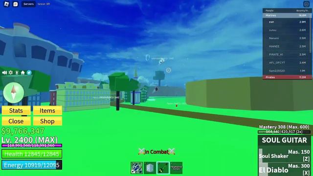 SOUL GUITAR BOUNTY HUNTING - Blox Fruits смотреть онлайн