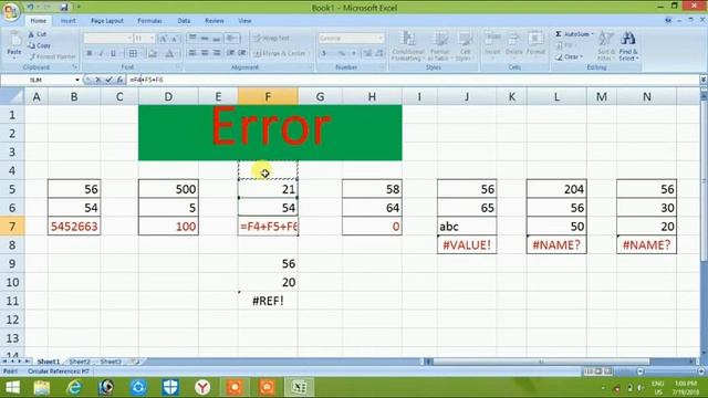 How to solve different types of error problems in MS Excel 2023 || by ZK Study смотреть онлайн