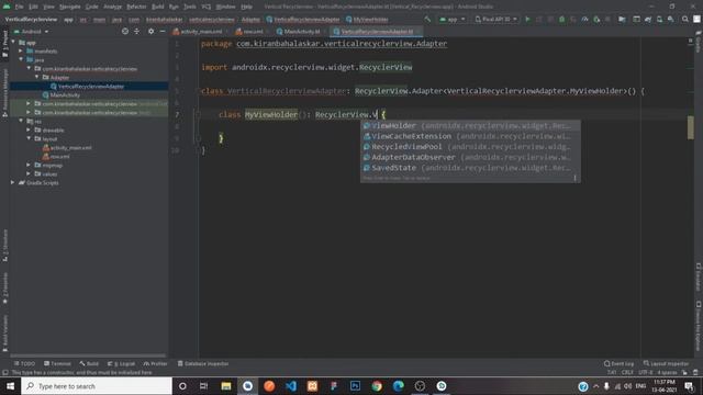Vertical RecyclerView Using Kotlin In Android Studio | Android Tutorials смотреть онлайн