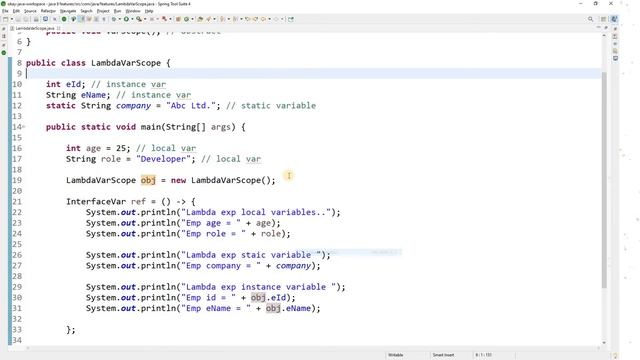 Lambda expression variable scope interview questions | java 8 interview | java 8 lambda | okay java смотреть онлайн