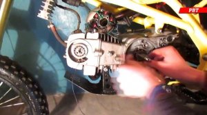 Как поменять цепь грм за 15 минут/ YX 140