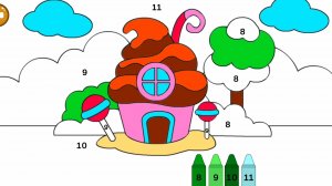 Раскрашиваем картинки по номерам | Красочный мультик для малышей