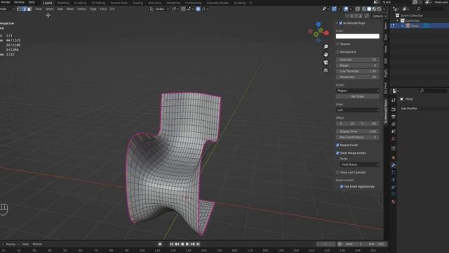 Как быстро выделить необходимые линии (edge loops) в Blender смотреть онлайн