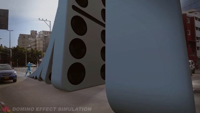 Amazing Domino Effect Chain Reaction Simulation смотреть онлайн