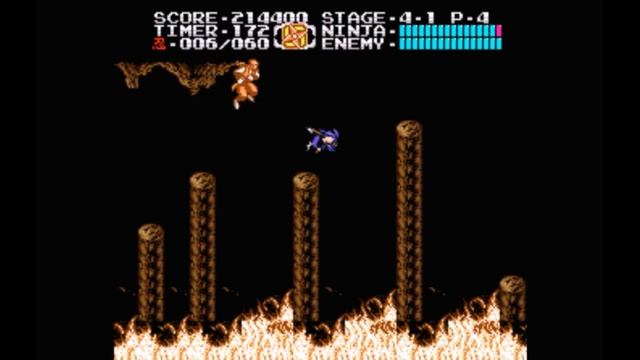 Super Nintendo (Snes) 16-bit Ninja Gaiden 2 part The Dark Sword of Chaos Act 4