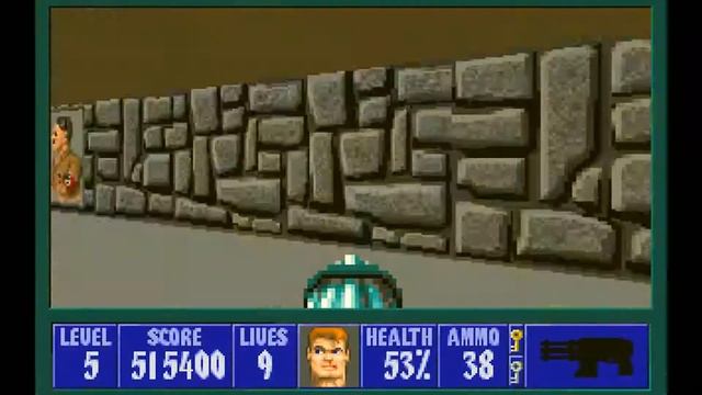 Wolfenstein 3D - Episode 5 (All Kills, Secrets, Treasures) смотреть онлайн