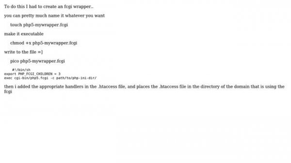 How do I get linux server to use local PHP.ini in a shared environment? (3 Solutions!!)