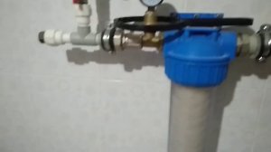 Ввод холодной воды в котельную с последующий разводкой в дом и гараж.