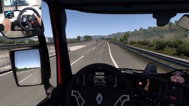 Hauler delivery with Renault T somewhere in beautiful Italy Logitech g29 ets2 смотреть онлайн