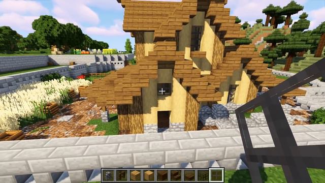 Майнкрафт (Minecraft) - Как построить Средневековую Деревню в Майнкрафте смотреть онлайн