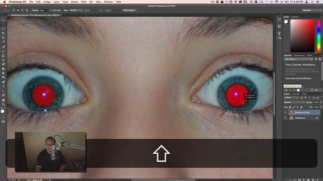 Photoshop CC - Red Eye Removal смотреть онлайн