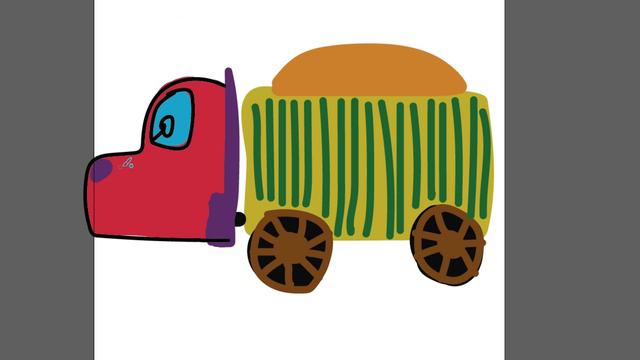 Рисование грузовика детям часть 47 смотреть онлайн